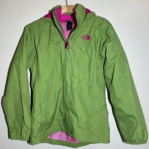 The north face girls hyvent hooded windbreaker